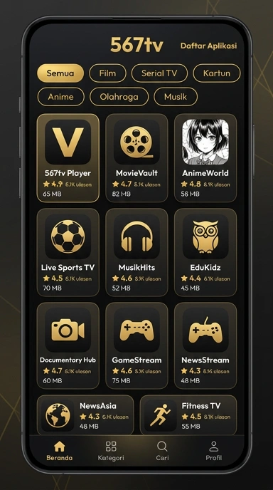 Aplikasi Populer & Kanal Uji 567tv — Hub Unduhan Terbaik