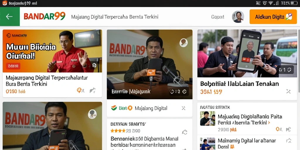 Tampilan antarmuka pengguna BANDAR99 yang menarik dan mudah digunakan.
