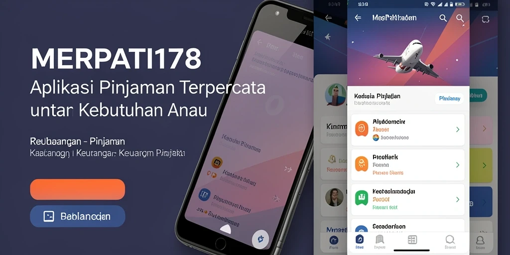 Tampilan antarmuka user-friendly dari aplikasi Pinjaman MERPATI178.