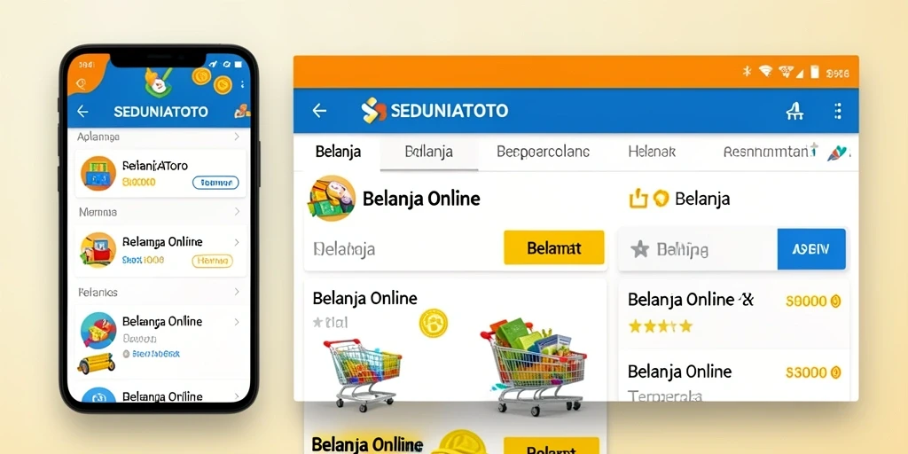 Antarmuka pengguna SEDUNIATOTO yang sederhana dan menarik.